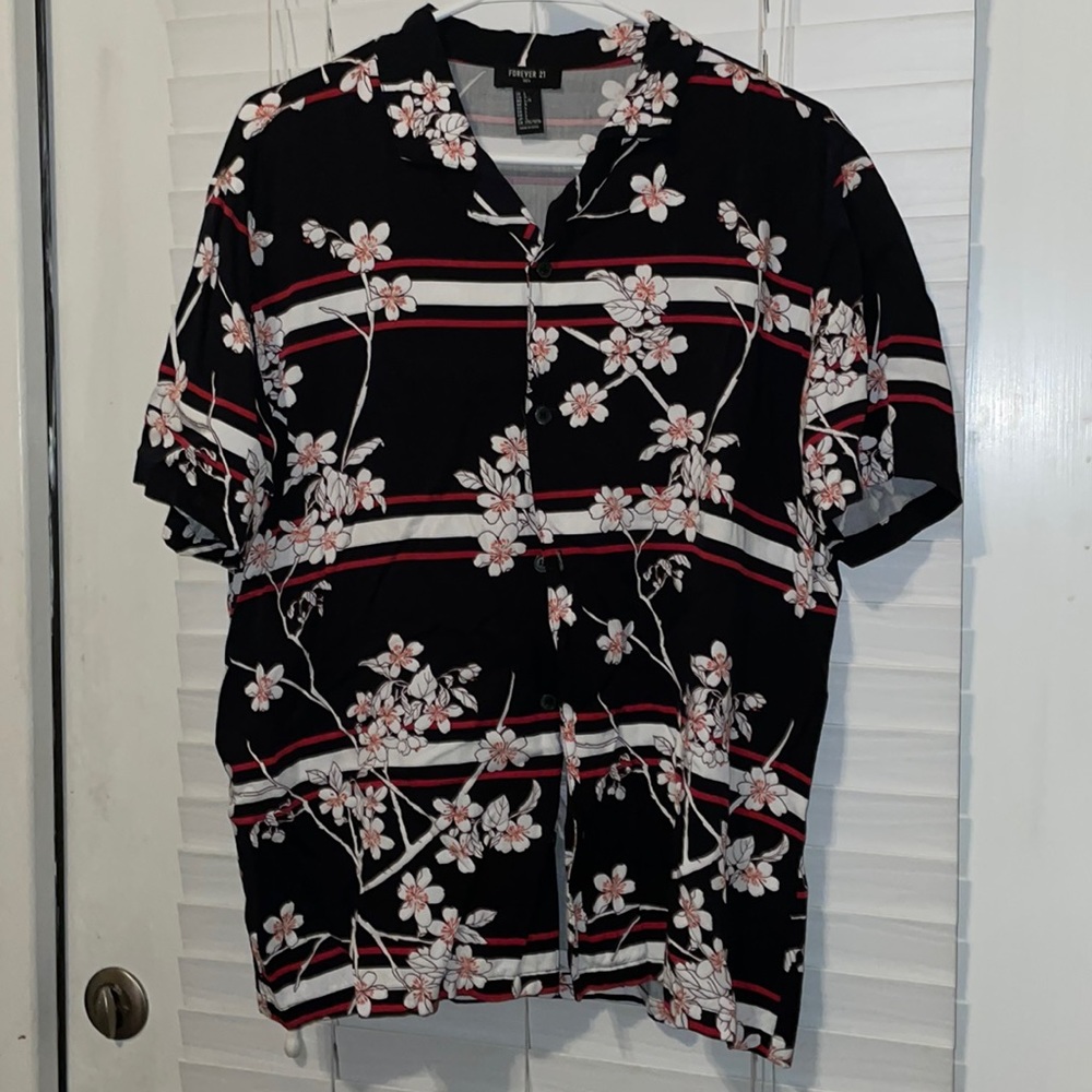 Floral Button-down